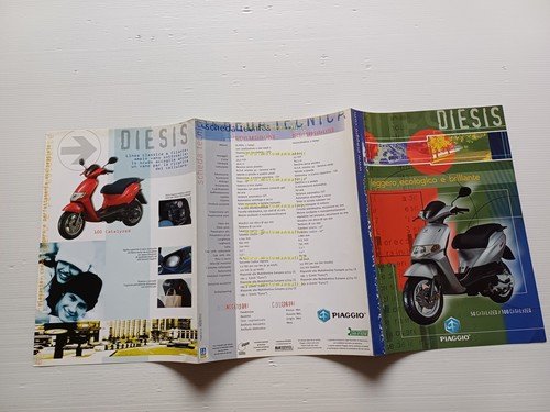 Piaggio Diesis 50 -100 2001 depliant originale italiano