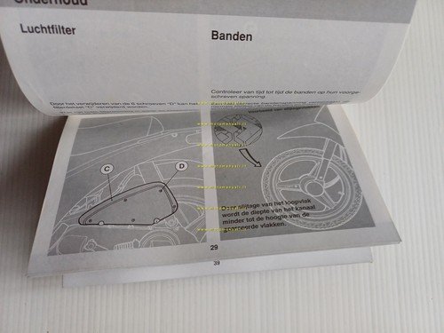 Piaggio Free 1999 manuale uso manutenzione originale TESTO OLANDESE