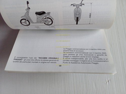 Piaggio Free 50 manuale uso manutenzione libretto istruzioni italiano originale
