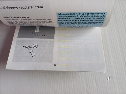 Piaggio Free 50 manuale uso manutenzione libretto istruzioni italiano originale