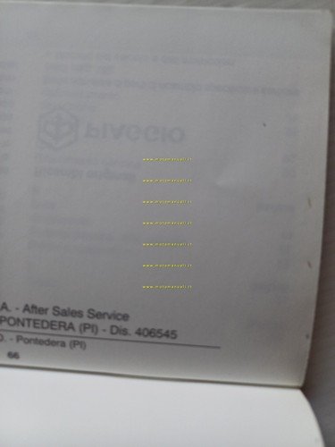 Piaggio Free 50 manuale uso manutenzione libretto istruzioni italiano originale