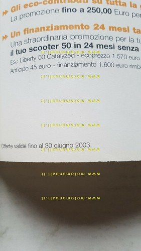 Piaggio Gilera 50 gamma scooter ciclomotori 2003 depliant originale italiano