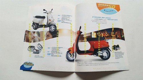 Piaggio Gilera 50 gamma scooter ciclomotori 2003 depliant originale italiano