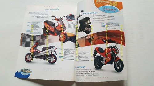Piaggio Gilera 50 gamma scooter ciclomotori 2003 depliant originale italiano