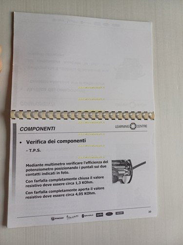 Piaggio Gilera Accensione ETI Corso formazione ITALIANO manuale officina