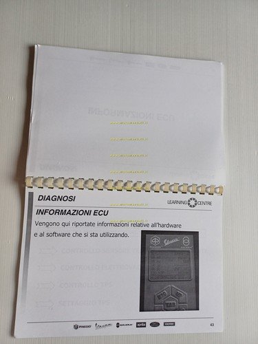 Piaggio Gilera Accensione ETI Corso formazione ITALIANO manuale officina