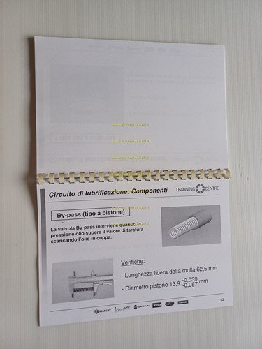 Piaggio Gilera Motore 492 Master Corso formazione ITALIANO manuale officina