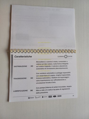 Piaggio Gilera Motore 492 Master Corso formazione ITALIANO manuale officina