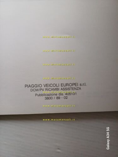 Piaggio Grillo 50 1991 catalogo ricambi originale spare parts catalogue