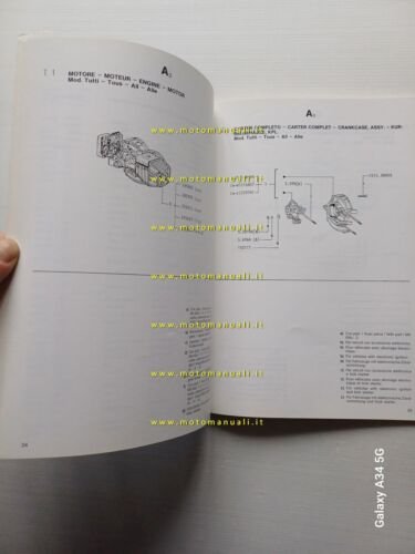 Piaggio Grillo 50 1991 catalogo ricambi originale spare parts catalogue