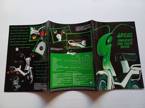 Piaggio Grillo 50 depliant italiano originale