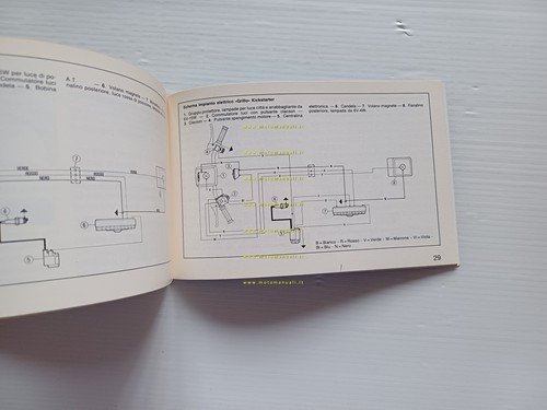 Piaggio Grillo 50 manuale uso manutenzione libretto italiano originale
