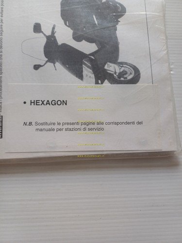 Piaggio Hexagon 125 - 150 manuale officina riparazione originale nuovo