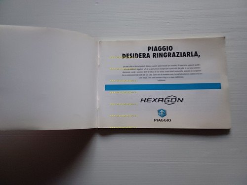 Piaggio Hexagon 125 - 200 2T manuale uso manutenzione libretto …