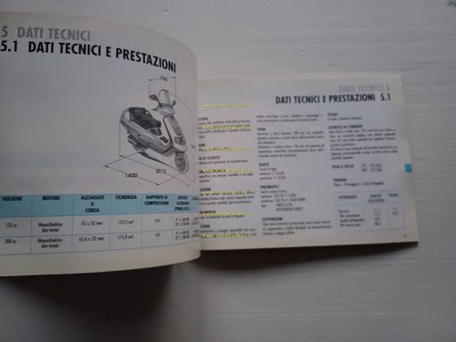Piaggio Hexagon 125 - 200 2T manuale uso manutenzione libretto …