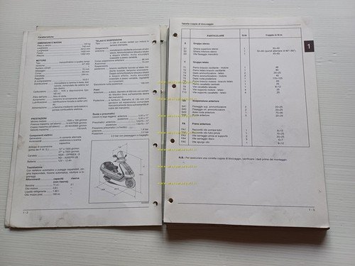 Piaggio Hexagon GT 250 1998 manuale officina TELAIO italiano originale