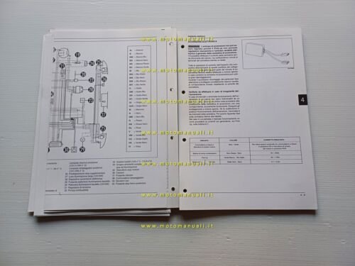 Piaggio Hexagon GT 250 1998 manuale officina TELAIO originale