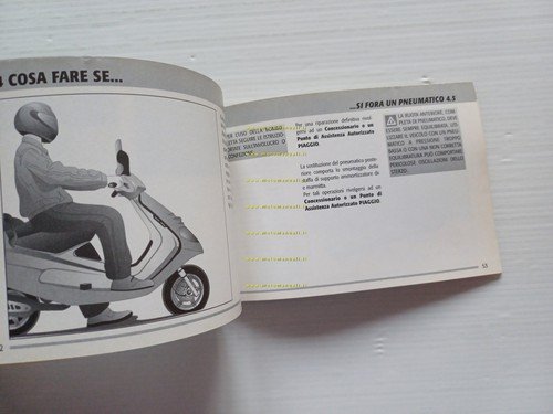 Piaggio Hexagon GTX 125-180 2001 manuale uso manutenzione italiano originale