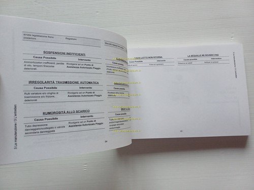 Piaggio Liberty 125-200 4T 2005 manuale uso manutenzione libretto originale