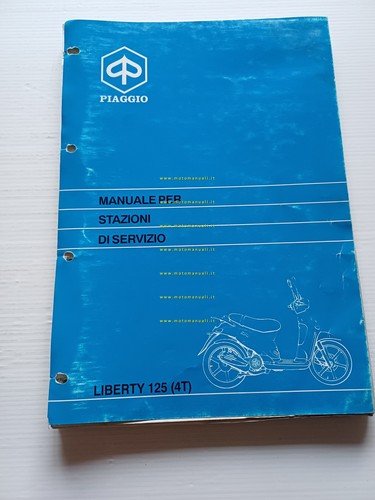 Piaggio Liberty 125 4T 1998 manuale officina TELAIO originale italiano