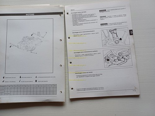 Piaggio Liberty 125 4T 1998 manuale officina TELAIO originale italiano