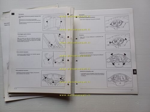 Piaggio Liberty 125 4T 1998 manuale officina TELAIO originale italiano