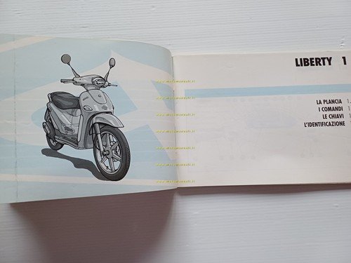 Piaggio Liberty 125 4T manuale uso manutenzione libretto originale n.578289