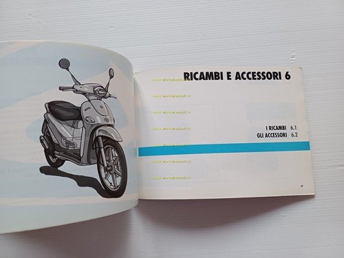 Piaggio Liberty 125 4T manuale uso manutenzione libretto originale n.578289