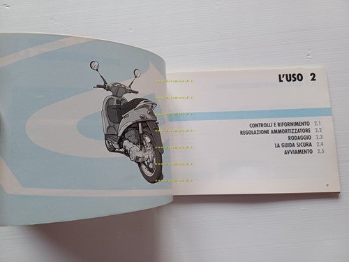 Piaggio Liberty 125 4T manuale uso manutenzione libretto originale n.578289