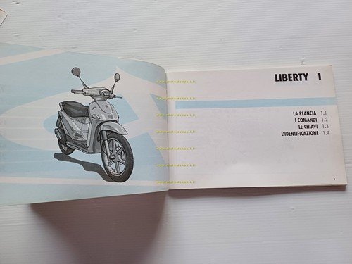 Piaggio Liberty 125 4T manuale uso manutenzione libretto originale n.578528