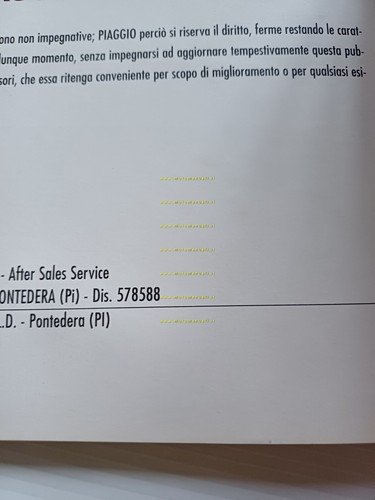 Piaggio Liberty 125 4T manuale uso manutenzione libretto originale n.578528