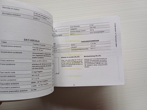 Piaggio Liberty 125 ie Poste Italiane 2012 manuale uso manutenzione …