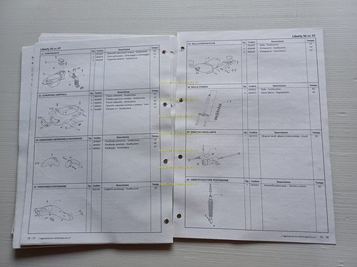 Piaggio Liberty 50 2T - 50 4T 2001 AGGIORNAMENTO manuale …