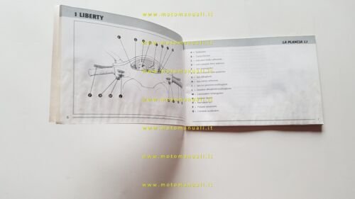 PIAGGIO LIBERTY 50 4T 2000 manuale uso manutenzione ITALIANO originale