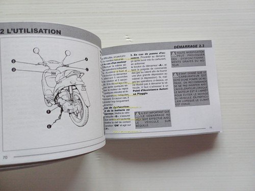 Piaggio Liberty 50 4T 2003 manuale uso manutenzione originale FRANCESE …