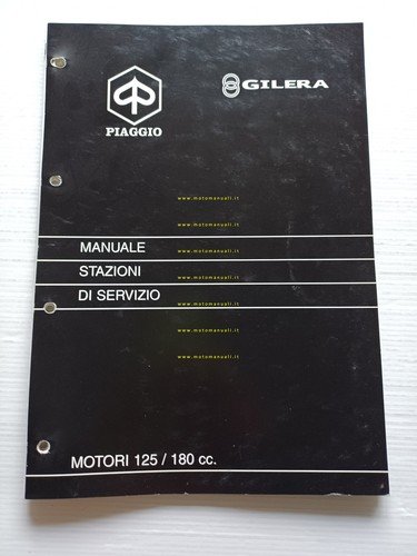 Piaggio Motori 125-180 2T 1997 manuale officina italiano originale
