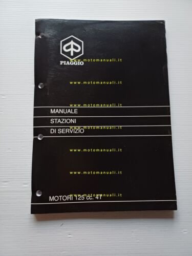 Piaggio Motori 125 4T 1998 manuale officina italiano originale