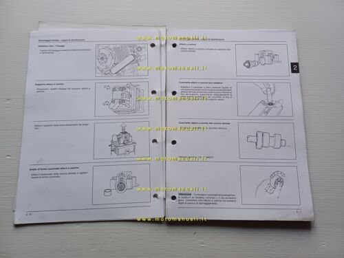 Piaggio Motori 125 4T 1998 manuale officina italiano originale