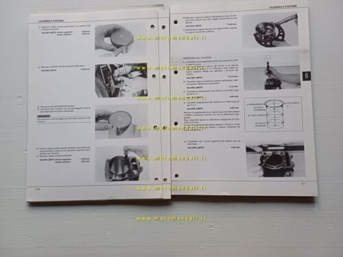 Piaggio Motori 250 1998 manuale officina italiano originale