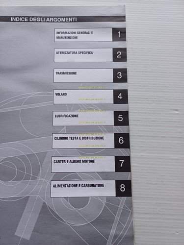 Piaggio Motori 50 4T 2000 manuale officina italiano originale