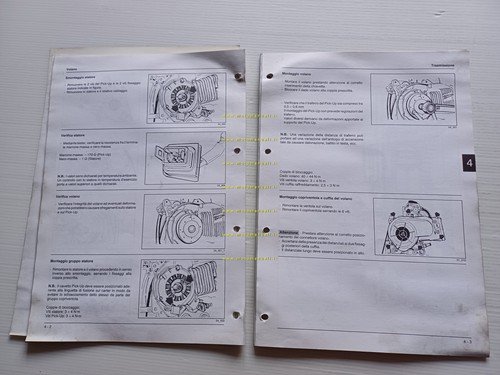 Piaggio Motori 50 4T 2000 manuale officina italiano originale