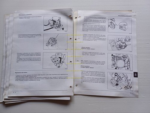 Piaggio Motori 50 4T 2000 manuale officina italiano originale