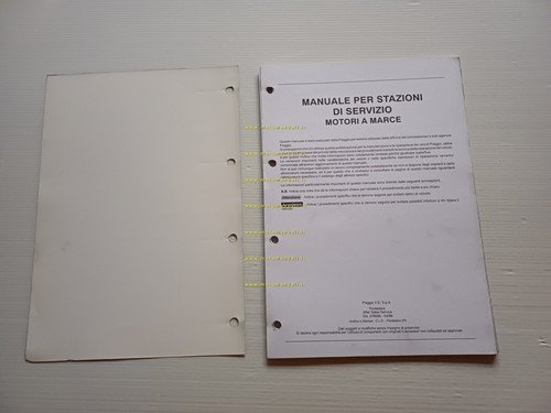 Piaggio Motori a Marce (Vespa PX) 1998 manuale officina italiano …