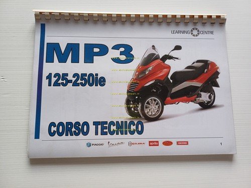 Piaggio MP3 125-250 Corso formazione manuale officina