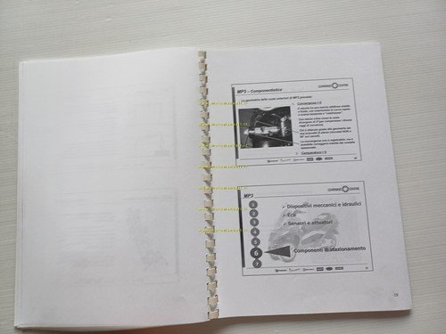 Piaggio MP3 125-250 Corso formazione manuale officina