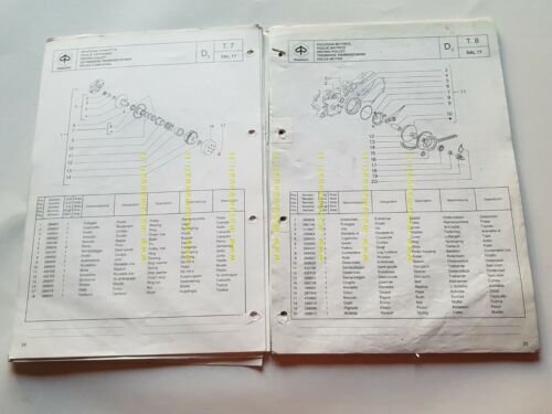 Piaggio NRG 50 1994 catalogo ricambi originale