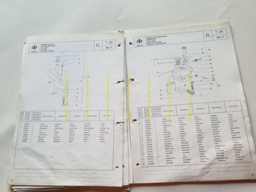 Piaggio NRG 50 1994 catalogo ricambi originale