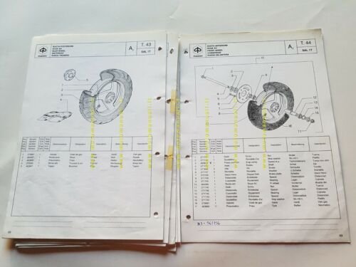 Piaggio NRG 50 1994 catalogo ricambi originale
