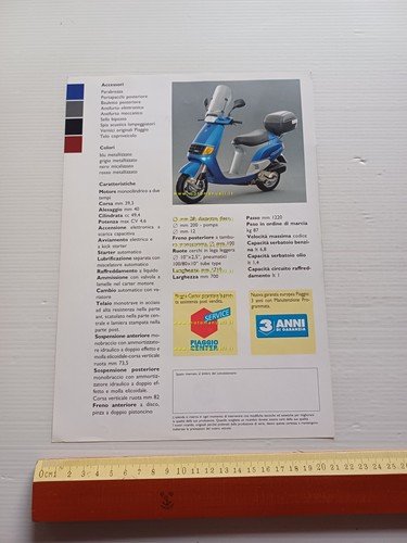 Piaggio Quartz 50 depliant originale italiano