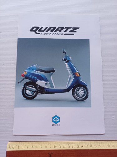 Piaggio Quartz 50 scooter depliant originale italiano